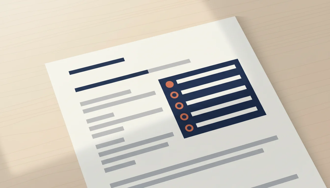 Page de CV stylisée avec une rubrique langues mettant en évidence six niveaux alignés en colonne